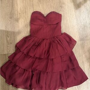 Elegant Burgundy Kids Dress